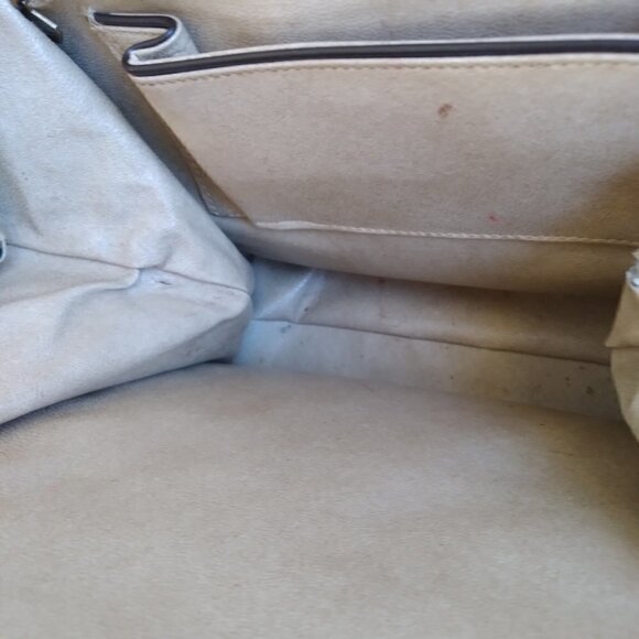 Vintage 1950's/60's Brown Lizard Structured Satchel Handbag - Picture 8 of 12